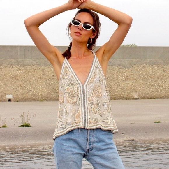 Free People Tops - Free People Best of Me Embellished Sequin Tank